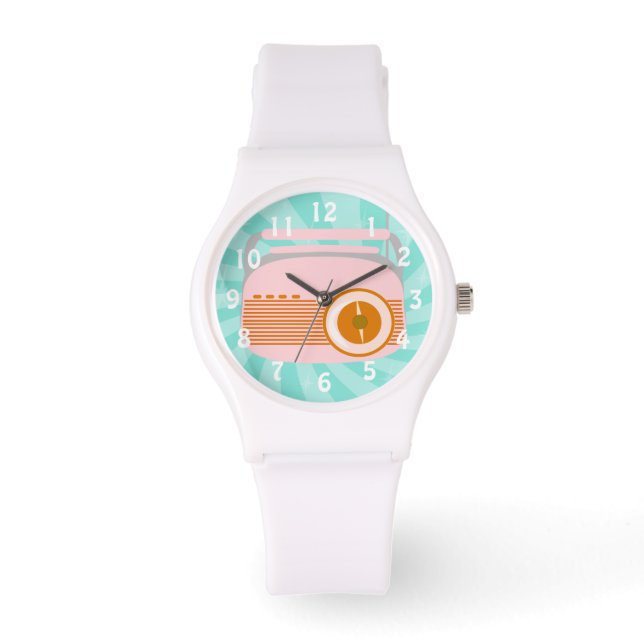 Niedliches Vintages Radio Armbanduhr (Vorderseite)