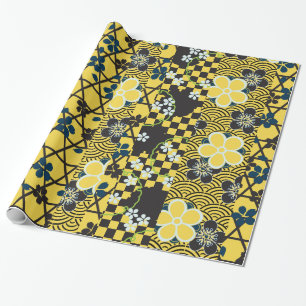 Niedliches Vintages Retro feines Geschenkpapier
