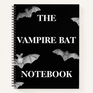 Niedliches Vintages Vampire Flying Bat Spherry-Not Notizbuch