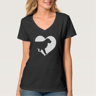 Niedliches Vintages Wer Lieben Hunde Schwarzer Hun T-Shirt