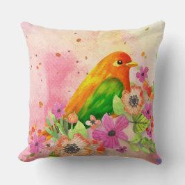 Niedliches Vogelkissen Kissen