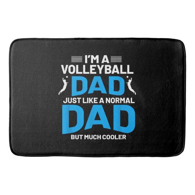 Niedliches Volleyballgeschenk für Väter und Männer Badematte (Vorderseite)