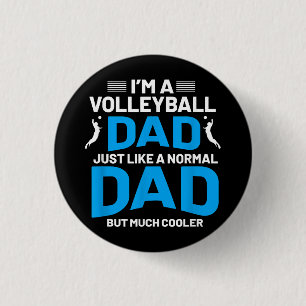 Niedliches Volleyballgeschenk für Väter und Männer Button
