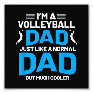 Niedliches Volleyballgeschenk für Väter und Männer Fotodruck