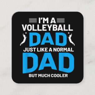Niedliches Volleyballgeschenk für Väter und Männer Quadratische Visitenkarte