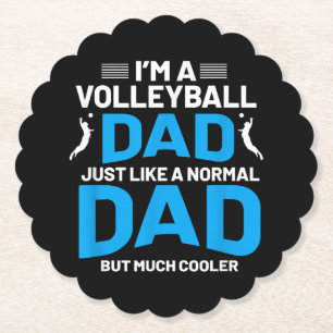 Niedliches Volleyballgeschenk für Väter und Männer Untersetzer