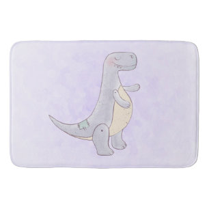 Niedliches vorhistorisches Dinosaurier Toy Badematte
