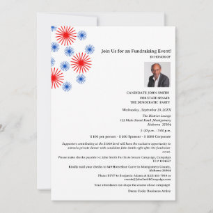 Niedliches Wahlkampf-Spendenbeschaffungs-Event Einladung