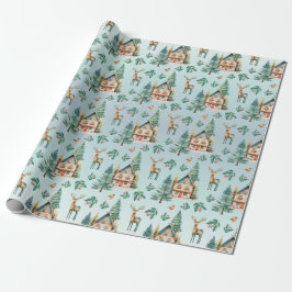 Niedliches Waldlandpapier Geschenkpapier