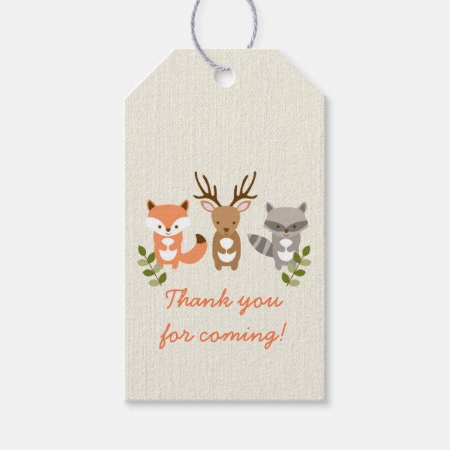 Niedliches Waldtier Geschenkanhänger (Vorderseite)