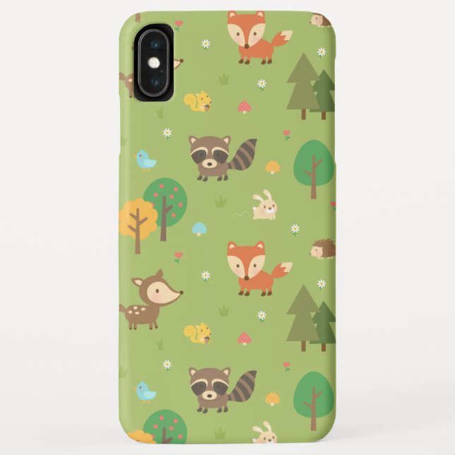 Niedliches Waldwaldlandmuster Case-Mate iPhone Hülle (Rückseite)