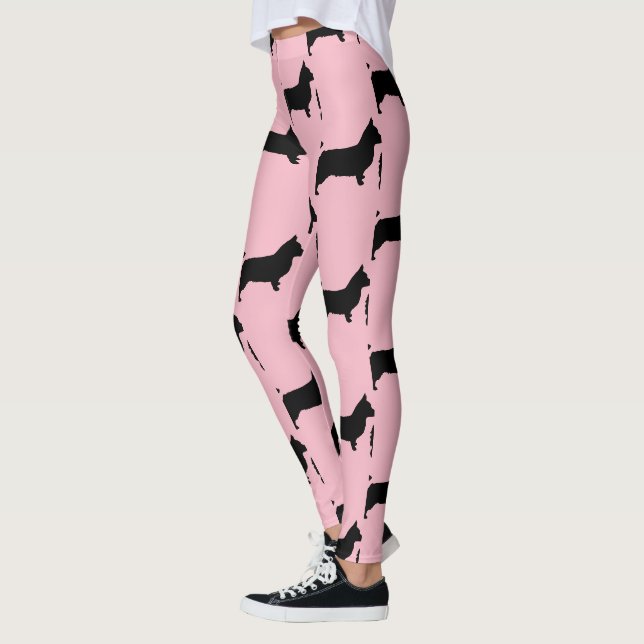 Niedliches Walisercorgi-Hundemuster Leggings (Links)