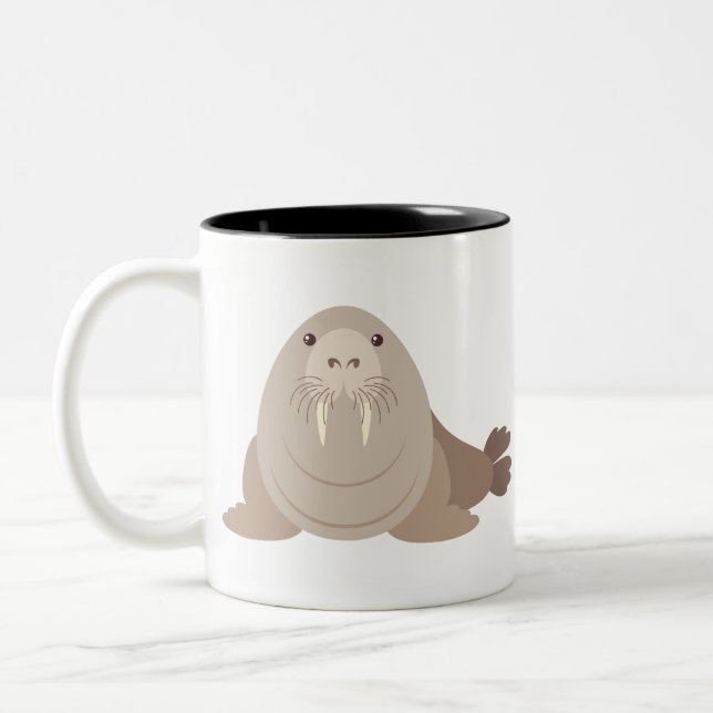 Niedliches Walk Zweifarbige Tasse (Links)