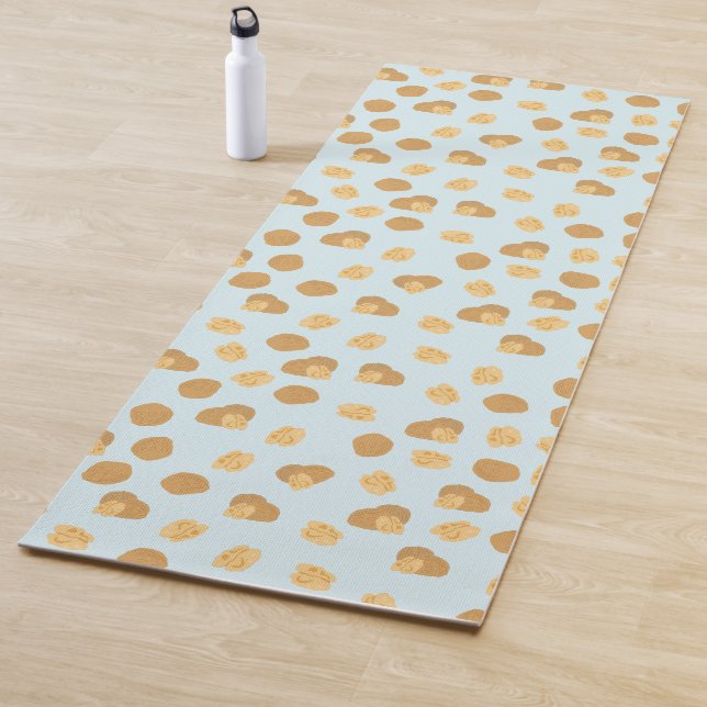 Niedliches Walnussmantelmuster Yogamatte (Beispiel)