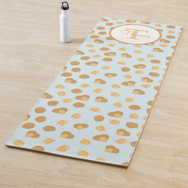 Niedliches Walnussmantelmuster Yogamatte (Beispiel)