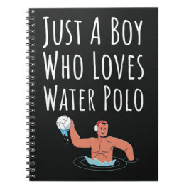 Niedliches Wasser Polo Geschenke für Junge für Kin Notizblock