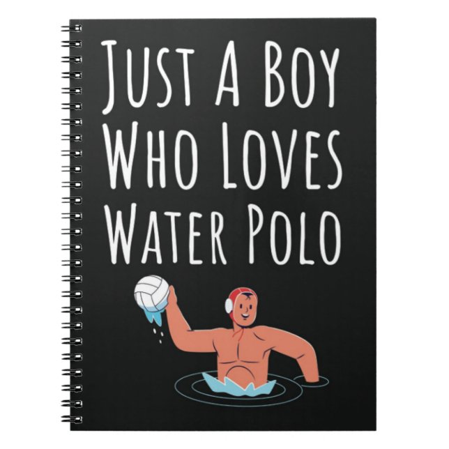 Niedliches Wasser Polo Geschenke für Junge für Kin Notizblock (Vorderseite)