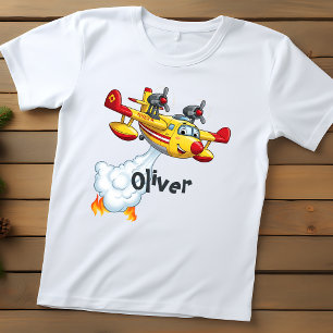 Niedliches Wasserbomber-Flugzeug - Feuerflugzeug Baby T-shirt