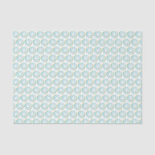 Niedliches Wasserfarbenblau Sprinkle Donuts Muster Seidenpapier