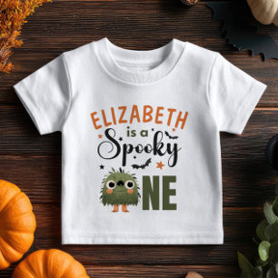 Niedliches WasserfarbenHalloween-Monster - ein Nam Baby T-shirt