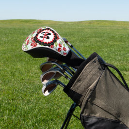 Niedliches Wasserfarbkreuz Muster Personalisiert Golf Headcover