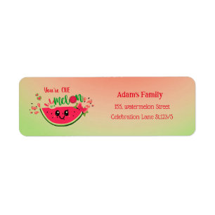 Niedliches Wassermelon Eins in einem Melon-Kind zu