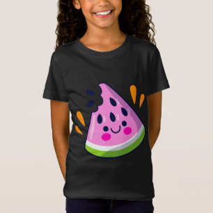 Niedliches Wassermelon Slice Bite Vibrant Sommerur T-Shirt