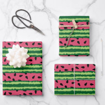 Niedliches Wassermelone Muster Pink & Green