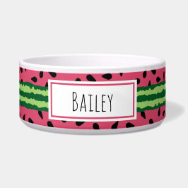Niedliches Wassermelone Muster Pink & Green Napf