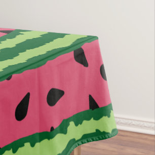 Niedliches Wassermelone Muster Pink & Green Tischdecke