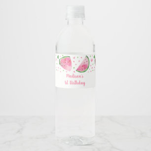 Niedliches Wassermelone Rosa & Grün Geburtstag