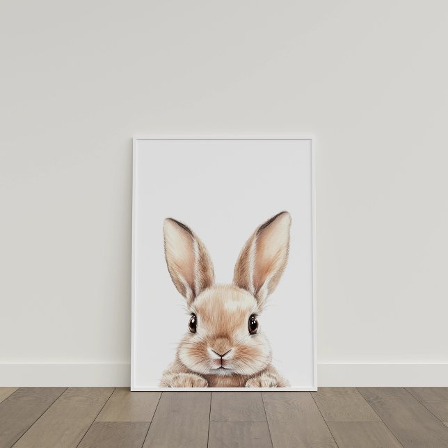 Niedliches Watercolor Baby Bunny Kinderzimmer Deko (Cute Watercolor Baby Bunny Nursery Decor)