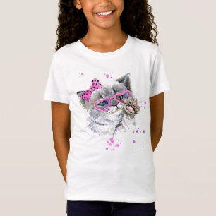 Niedliches Watercolor-Kätzchen T-Shirt