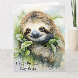Niedliches Watercolor Personalisiert Slots-Design Karte