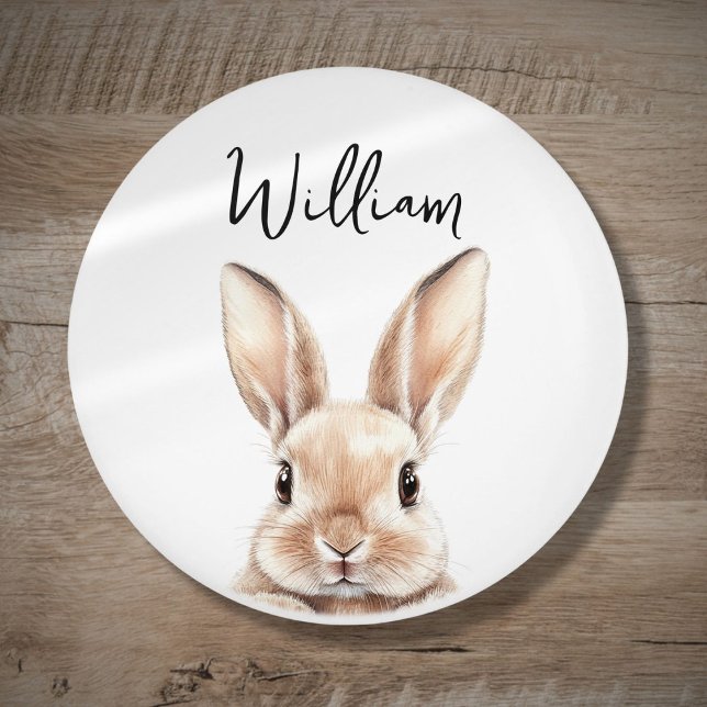 Niedliches Watercolor Woodland Sonniges Kinderzimm Keramikknauf (Cute Watercolor Woodland Bunny Nursery Room Ceramic Knob)