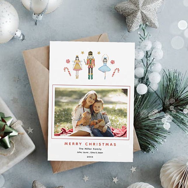 Niedliches Watrecolor Nutcracker Foto Weihnachten (Von Creator hochgeladen)