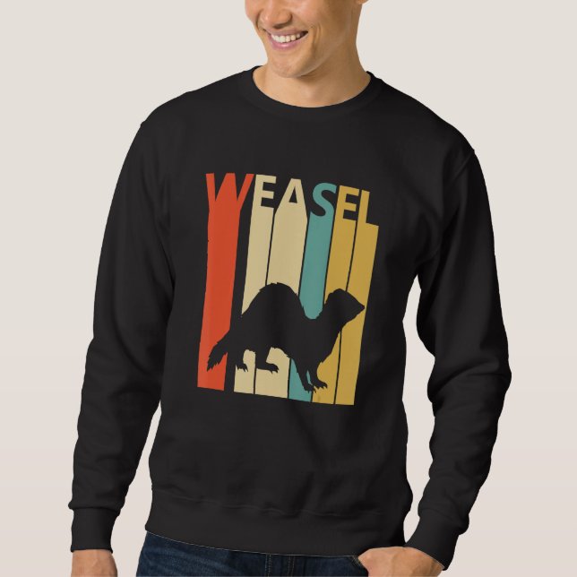 Niedliches Weasel Sweatshirt (Vorderseite)