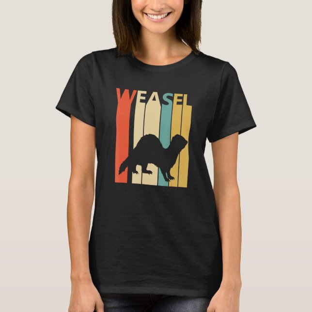 Niedliches Weasel T-Shirt (Vorderseite)