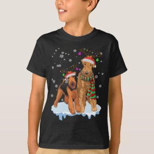Niedliches Weihnachten Airedale Terrier Weihnachts T-Shirt