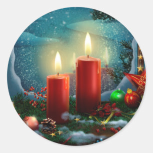Niedliches Weihnachten kundengebundener Geschenk Runder Aufkleber