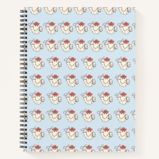 Niedliches Weihnachts-Geist-SpiralNotebook-Design Notizbuch