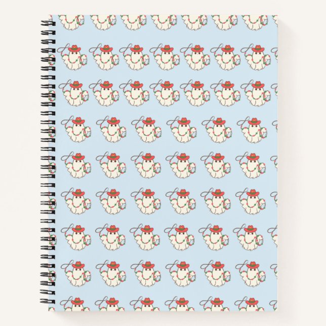 Niedliches Weihnachts-Geist-SpiralNotebook-Design Notizbuch (Vorderseite)