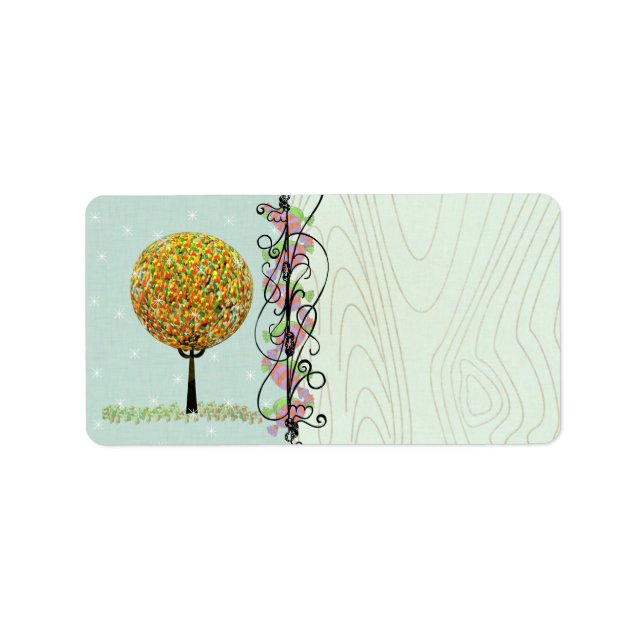 Niedliches Weihnachts-Jelly-Bean-Tree-Adressetiket Adressaufkleber (Vorne)