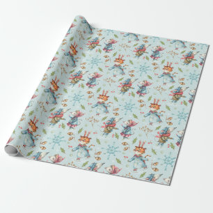 Niedliches Weihnachts-/Neujahrspapier Geschenkpapier
