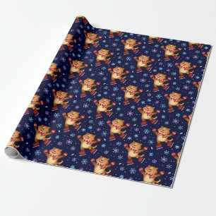Niedliches Weihnachts-/Neujahrspapier Geschenkpapier