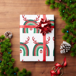 Niedliches Weihnachts Weihnachts-Rainbow-Geschenk Geschenkpapier