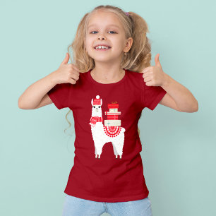Niedliches Weihnachtsalpaka T-Shirt