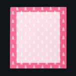 Niedliches Weihnachtsbaummuster pastellfarben und  Notizblock<br><div class="desc">Modernes und minimalistisches Weihnachtsmuster.</div>