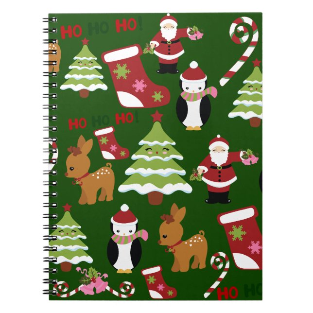 Niedliches WeihnachtsCollage Design mit dem Weihna Notizblock (Vorderseite)