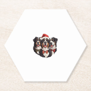 Niedliches Weihnachtsfest Berner Hunde Weihnachtsm Untersetzer